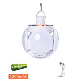 Solar Outdoor Lights Folding LED Soccer Light Bulb Portable Emergency Solar Lamp USB Charge Search Light For Camping Hiking Home